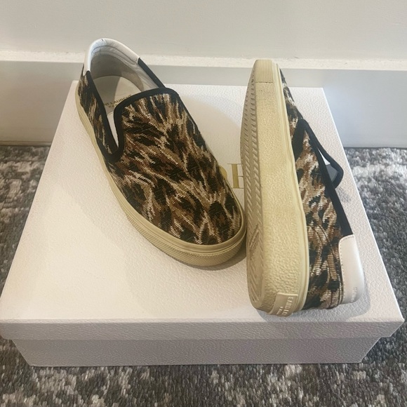 Saint Laurent Venice Low Slip On Sneakers - Leopard Print - Picture 2 of 4